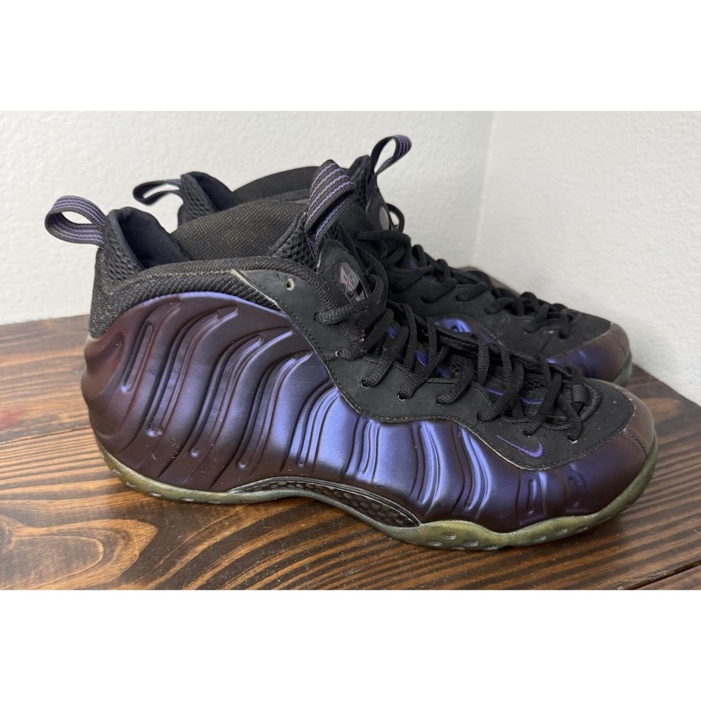 Nike Air Foamposite One 2010 'Eggplant' Black/Varsity Purple 314996-051 Size 12